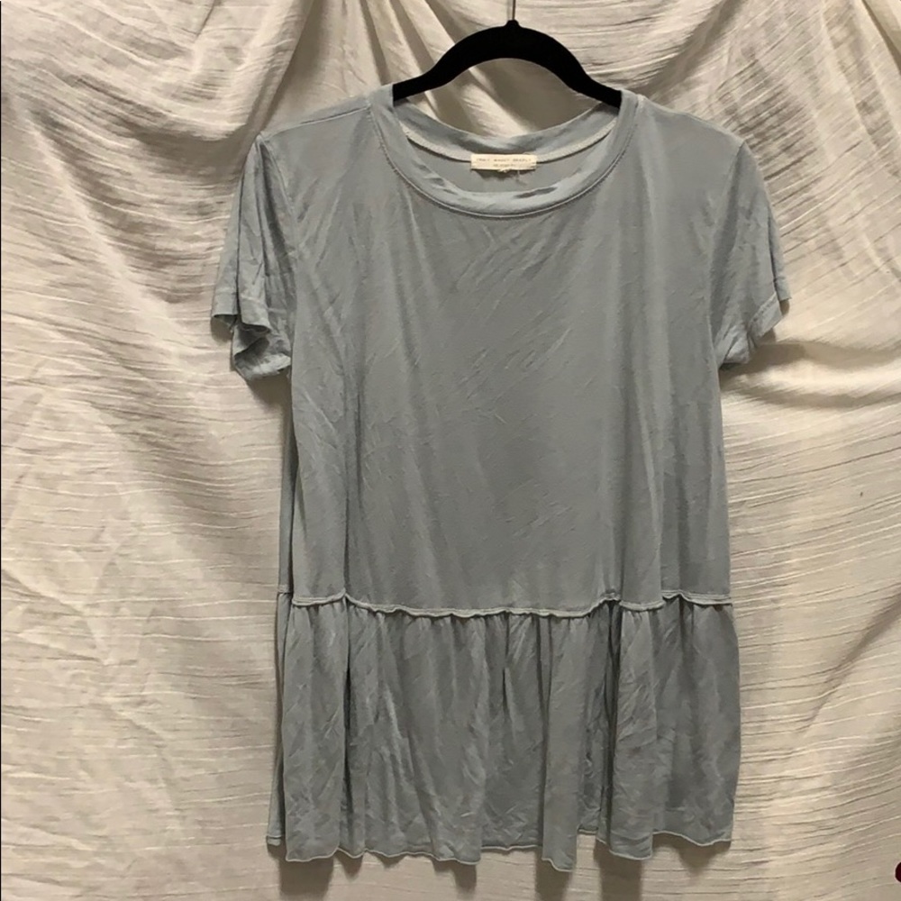 Truly Madly Deeply blue peplum tee